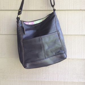 The Sak brown leather bag adjustable strap soft